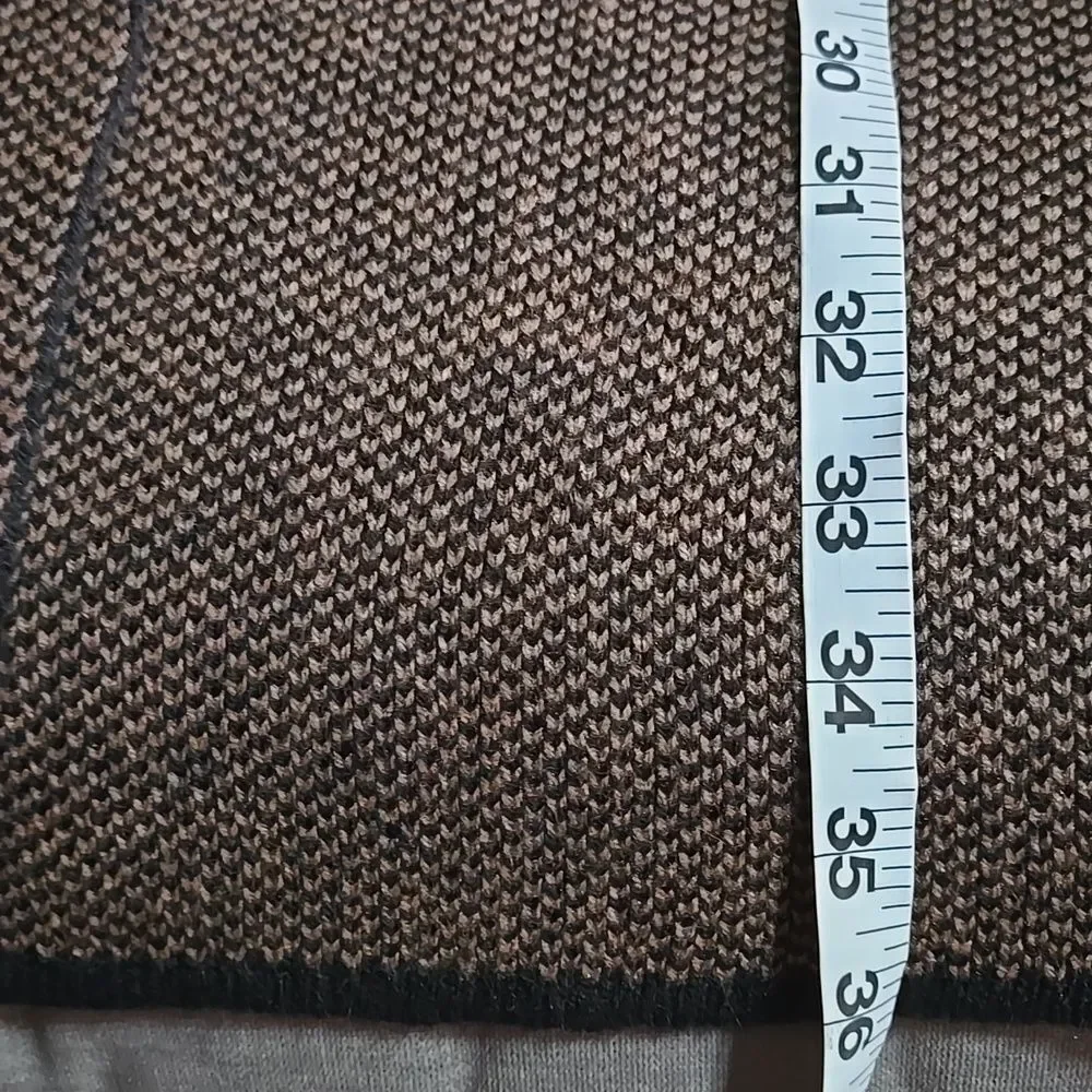 🖤5/$20🖤 Cozy Knit Hooded Cardigan in Brown and Black - Picture 11 of 11